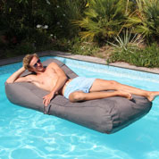 Inflatable Sun lounger WAVE – Grey -Sunvibes